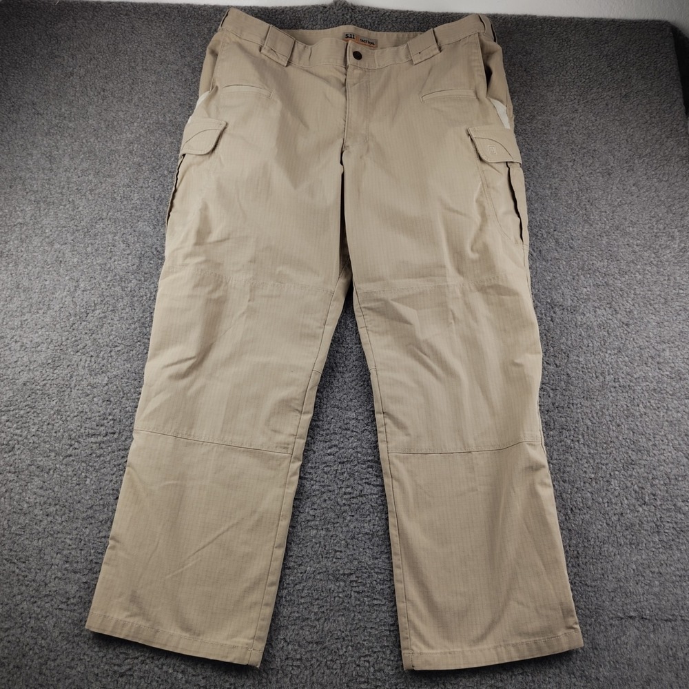 5.11 Tactical Mens Khaki Tan Ripstop Cargo Pants Size 40x30 Utility Workwear